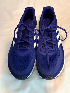 adidas Deep Purple Running Shoes with White Stripes